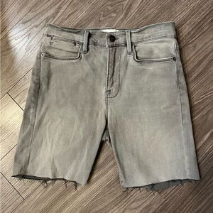 EUC High rise FRAME denim cutoff shirts sz 28